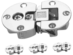 Conjunto De 4 Grandes Ocultas Para Portas Armário, Em 90 Graus, Metal,