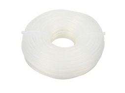 Fio De Corte Redondo De Nylon Branco 2.65mm X 70m Para Cortacésped