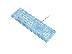 Teclado Mecânico Retro Para Jogos Com 104 Teclas, Teclado Com Retroiluminação Led, Teclado Mecânico Usb Para Computador Punk Tiffany Ly Ebike