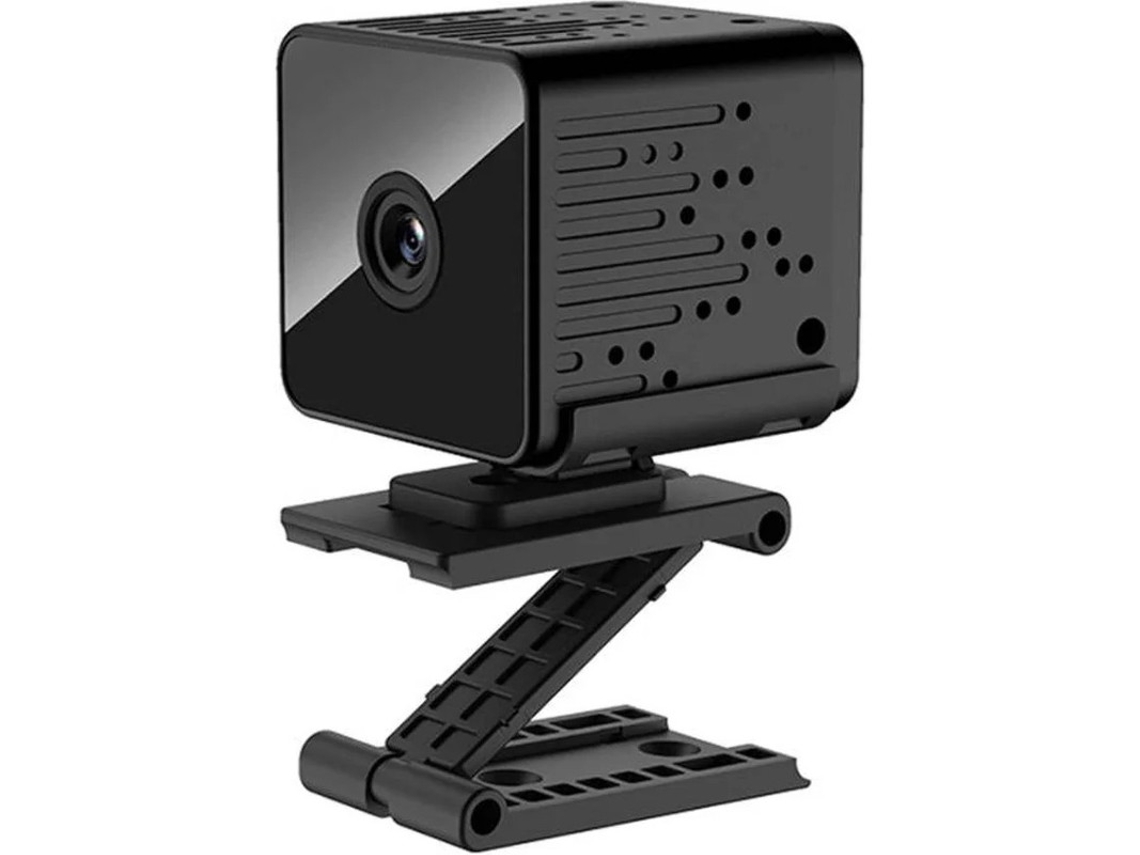 Câmera espiã WiFi, câmera espiã oculta sem fio, ideal para babás via aplicativo, com detecção de movimento e visão noturna Bestvite (preta)