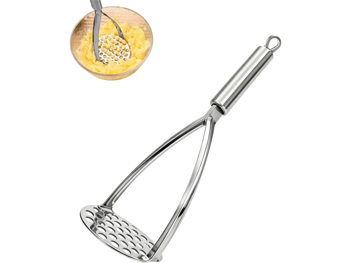 Amassador De Batatas Em Aço Inoxidável, Manual Resistente Para Purê