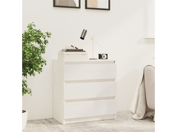 Vidaxl Mesa De Cabeceira 60x36x64 Cm Madeira De Pinho Maciça Branco
