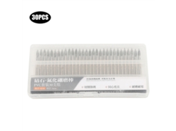 30pcs Brocas Diamante 150 Grit 3mm Para Esmeril Elétrico Gravura Jade Pedra