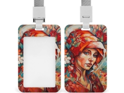 Lenço Vermelho Feminino, Porta Crachá, Impermeável, Crachás, Crachá Protetor, Retrátil Crachá,