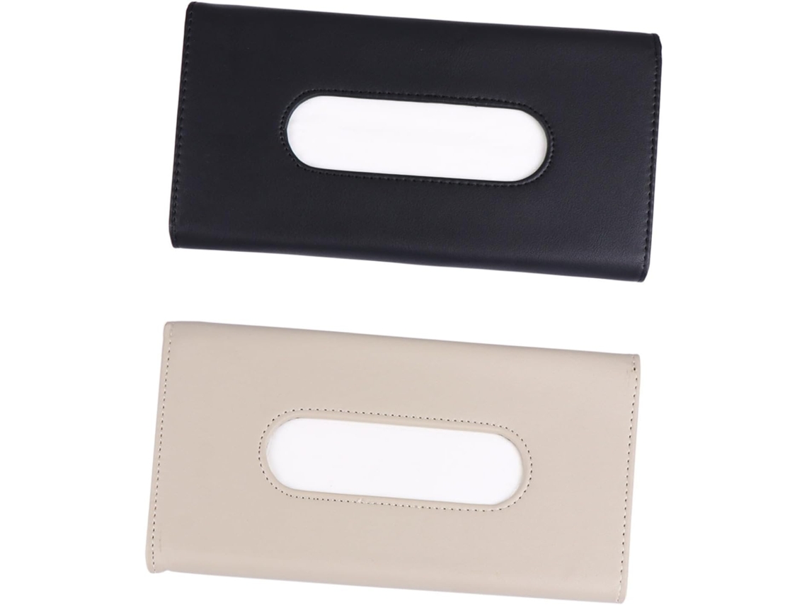 Porta-lenços De Carro Para Pendurar Em Couro Preto, Design Para Pendurar
