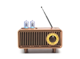 Rádio Retrô Alto Falante Bluetooth Portátil Com Rádio Fm Vintage Rede Elétrica De Rádios Pequenos E Bateria De 1500mah Suporte Para Cartã Yizhood