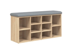 Banco Sapateira Carvalho Sonoma MAISON EXCLUSIVE em Derivados de Madeira (102x32x50 cm)