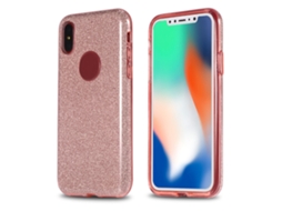 Capa LAXISCREED Cristal Glitter Iphone X Rosa