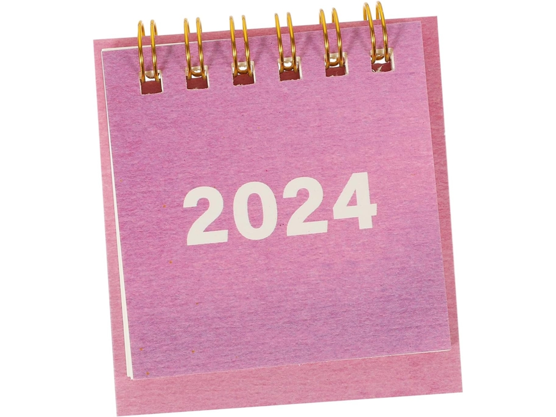 Calendário De Mesa Com Duas Espirais, Para Agendamento Compromissos,