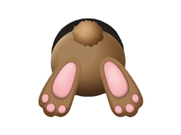 Decoração de parede com coelho castanho, cenário de Páscoa, LAXISCREED