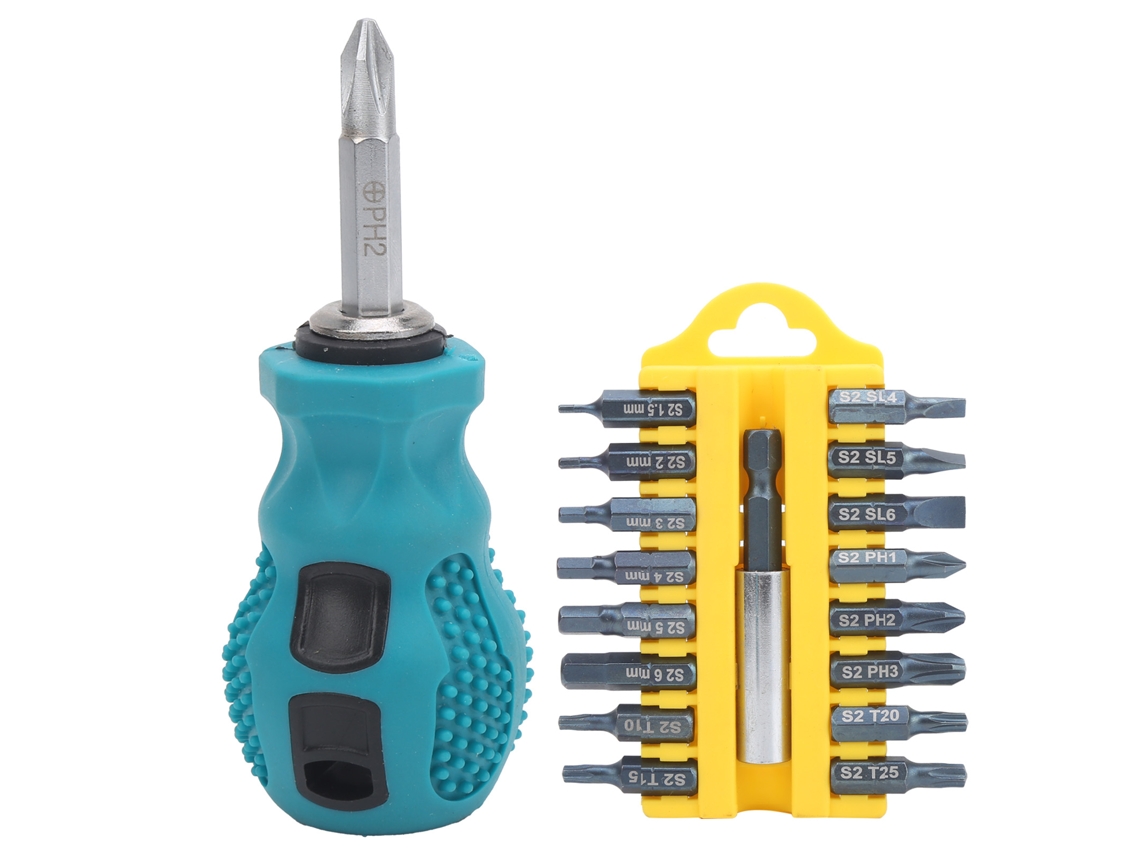Conjunto De Bits De Parafusadeira Mini Multifuncional 20pcs Aço Cromo Vanádio Ferramentas Manuais Portáteis