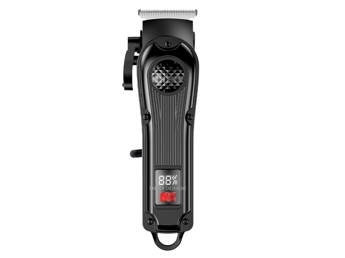 Kit Cortador De Cabelo Elétrico Vbt Com Display Digital Para Degradê E Barbear