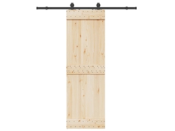 Vidaxl Kit De Ferragens Para Porta Deslizante 183 Cm Aço Preto