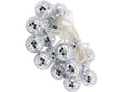 Espelho Decorativo Suspenso com Bola de Discoteca Led Iluminada para Pátio, Jardim, Uso Interno e Externo. SFUSHOS