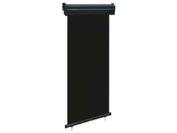 Vidaxl Toldo Lateral Para Varanda 80x250 Cm Preto