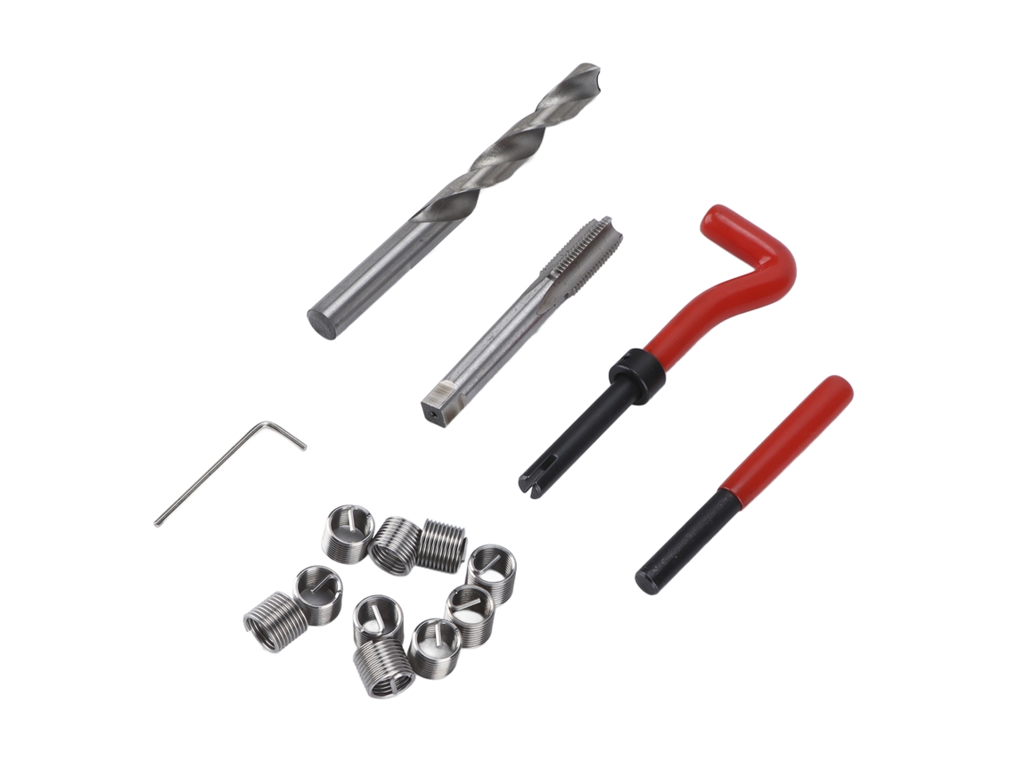 Kit De Reparo Rosca M12x1, 5x16, 3mm Com 15 Peças Em 3 Comprimentos, Estojo De Metal Portátil Para Armazenamento