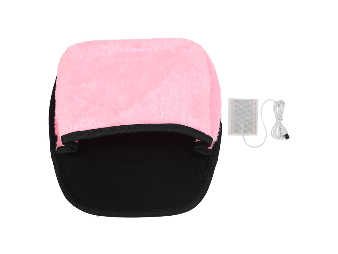 Mouse Pad Aquecido Usb Manta Para Mão Com Apoio De Pulso Espaçoso Acessório De Escritório Rosa