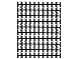 10 Unidades Anéis De Encadernação Com 34 Furos Plásticos Desmontáveis 12mm Preto