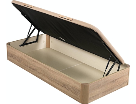 Canapé  Dobrável (Castanho - Madeira - 90x190cm)