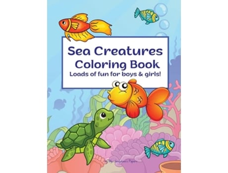 Livro Sea Creatures Coloring Book De Ms Josephine's Papers (inglês)