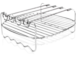 Grelha Dupla Para Fritadeira A Ar, Acessório Multifuncional Para Fritadeira A Ar