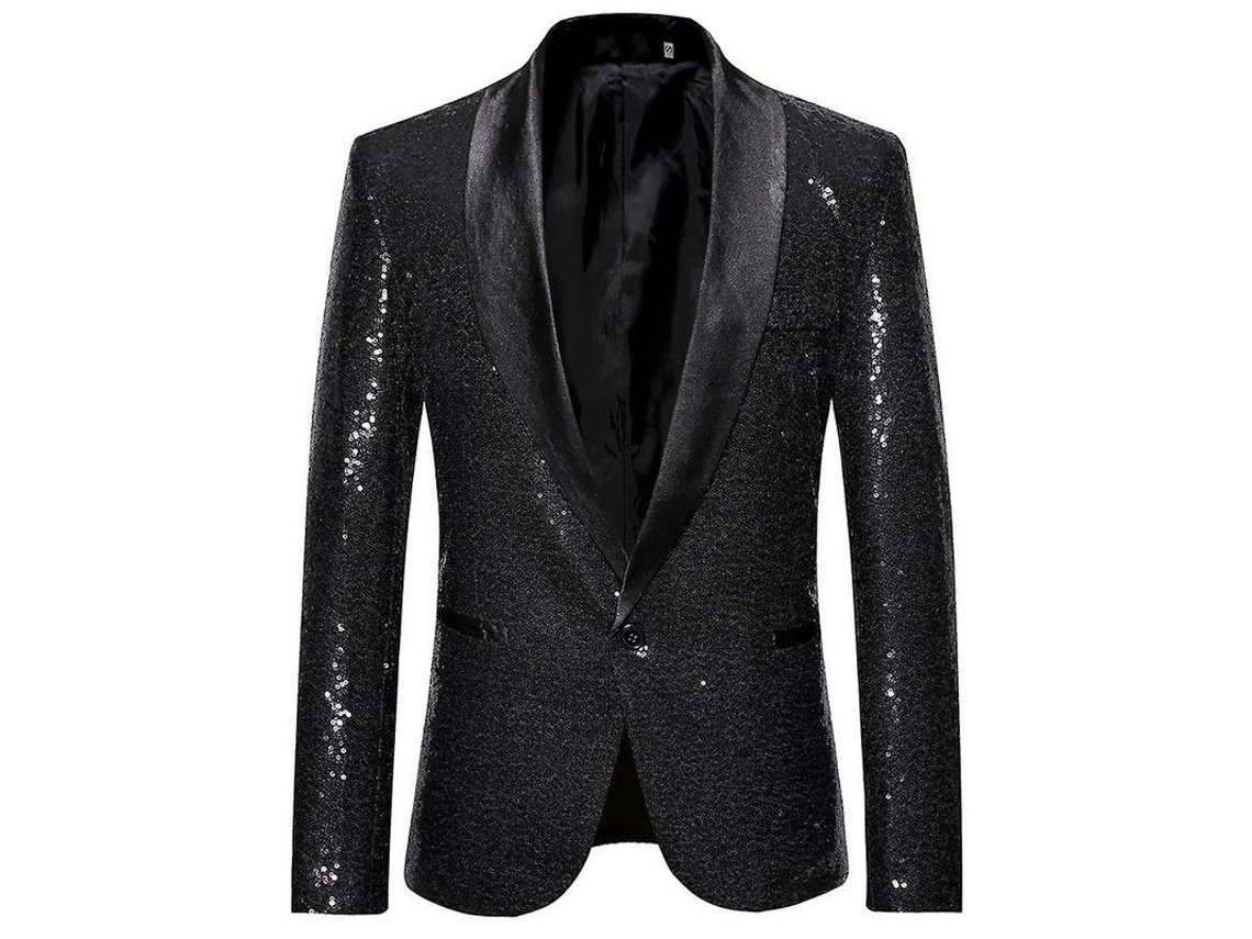 2026 chaqueta de Terno com Strass e um Botão Mystdiy para Homens, Ideal para Casamentos, Festas e Jantares