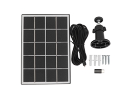Camera Solar Charging Panel With Bracket 3w 5v Monocrystalline Silicon Type C Security Camera Solar Panel For Android Devices Black LAXISCREED