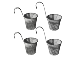 4 Unidades de Vaso para Plantas de Jardinagem ALLINLESS