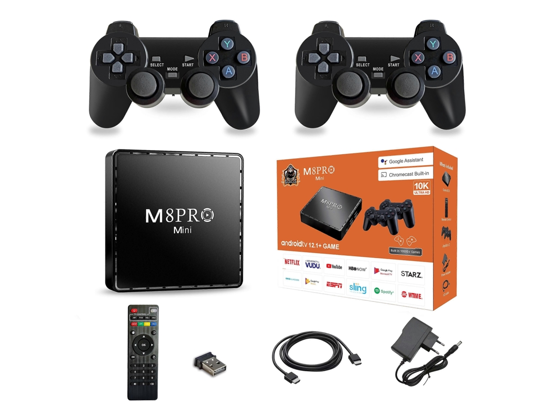 Console de Videogame GOKOCO Mini 4k 64g 10000 Retro Wi fi Android 12 Tv Box Cpu Dual System