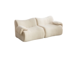 Sofá modular de compressão em chenille com espuma elástica 30D, fácil de mover, antiderrapante, ideal para salas de estar. Implore.