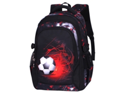 Mochila Infantil, Masculina, 8 A 16 Anos, Nylon, Estilo Futebol, Impermeável, Aulas