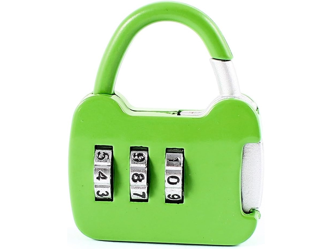 Mala de Viagem em Metal Verde, Formato Bolsa, com Fechadura Combinação 3 Dígitos Reconfigurável CHABERLU