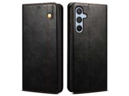Capa De Couro Com Fecho Automático Magnético Para Samsung Galaxy A35 5g