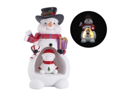 Laxiscreed Luz Noturna De Natal Com Boneco De Neve Em Resina Para Decoração Festiva