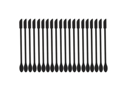 20 mini espátulas de silicone para maquiagem com ponta dupla