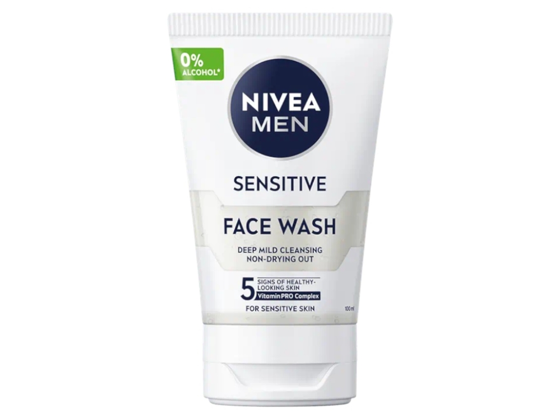 Men Sensitive Face Wash Gel, 100ml Nivea