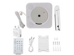 Aetheria reprodutor de Cd Mp3 com Bluetooth Controle Remoto Rádio Fm e Suporte a Usb Montagem em Parede