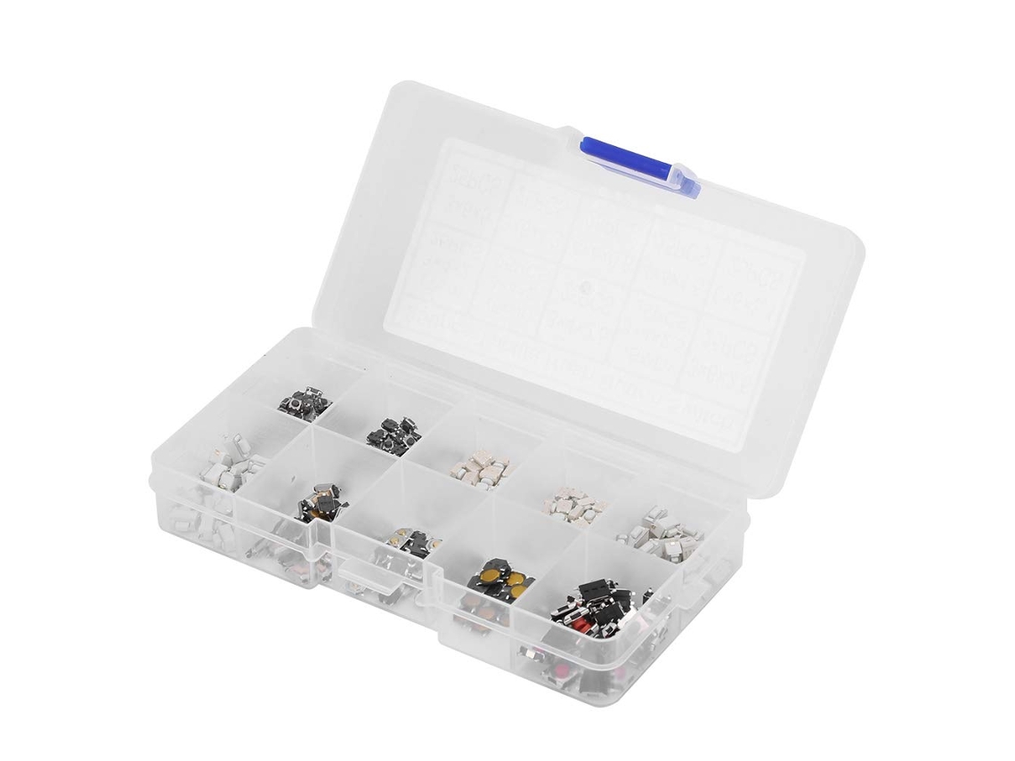 Conjunto De Botões Sensíveis Ao Toque Alta Qualidade, Kit De Interruptores Botões Sensíveis Ao Toque Portáteis, 250 Peças