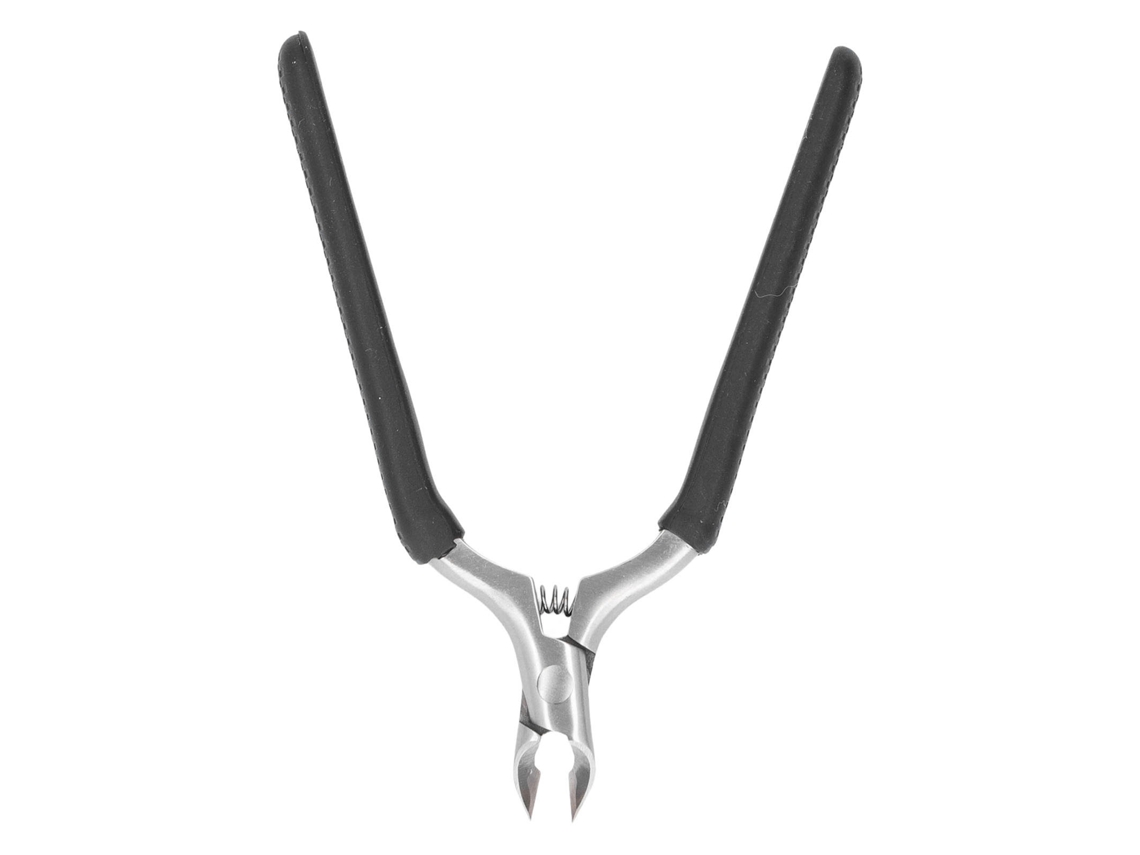 Cortador De Cutículas De Acero Inoxidable Profesional Con Resorte Y Anti-deslizamiento Para Quitar Piel Muerta Negro