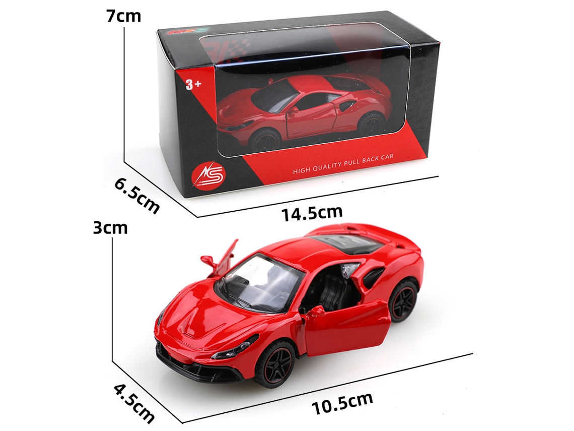 Miniatura de Carro em Metal Fundido, Escala 1/36, Brinquedo Infantil MDUG