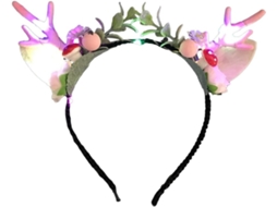 Tiara de chifres de veado SFUSHOS com led para natal