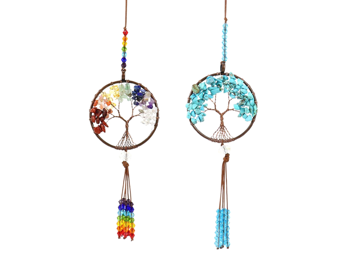 2pcs Pedras Naturais Coloridas Cobre Antigo E Turquesa