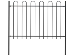 Garden Fence, Garden Fences Vidaxl Preto Aço (n/a)