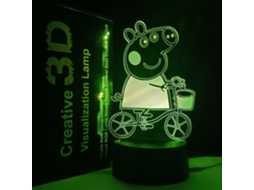 Luminria De Mesa Led 3d Com Desenho Animado, 7 Cores, Controle Remoto Usb, Para Quarto De Meninos E Festas De Fim De Ano Aquaforge (4)
