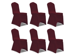 Chair Cover, Chair Covers Vidaxl Vermelho Tecido (n/a)