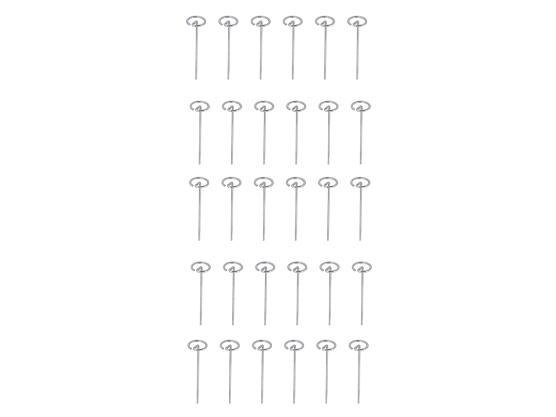 30 Estacas Circulares De Aço Galvanizado Para Jardinagem, Em Forma De G, Para Redes De Pássaros, 102 Mm/4 Polegadas