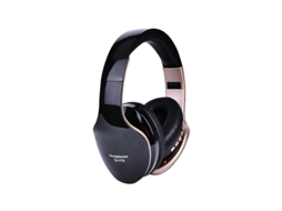 Leitor MP3 Sem Fio Bluetooth Fonesobráveis para Jogos Suporte para Cartão Tf com Microfone Preto