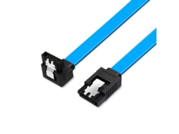 Cabo Sata Iii 6gbps de 45 Cm, Conector com Ângulo de 90° para Baixo e Trava de Segurança . PANOONA (azul)