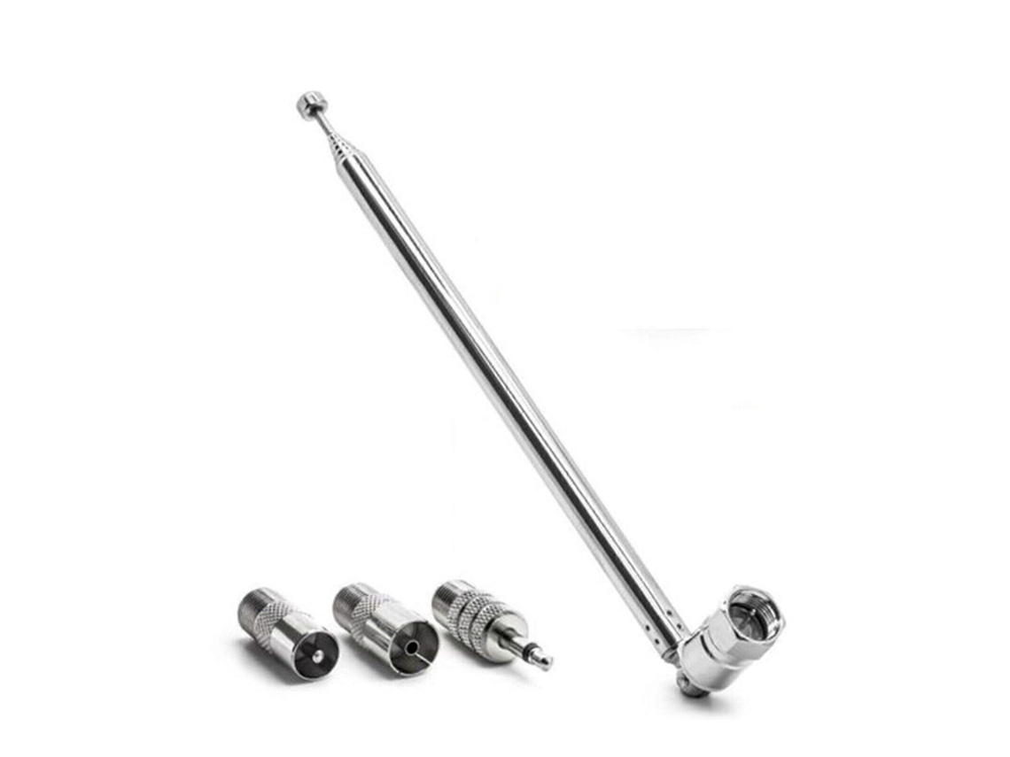 Lurelia Antena De Tv, Compatível Com Antena De Rádio Bose Wave F-type, Antena Telescópica Fm, Conector Adaptador
