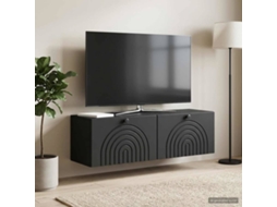 Vidaxl Gabinete De Tv De Parede Preto 98 X 31 X 30 Cm